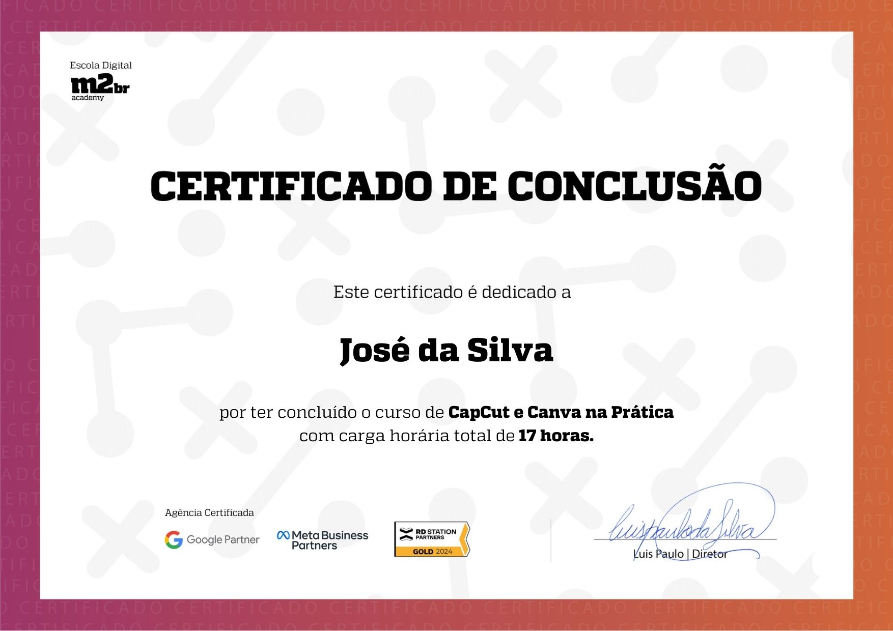 Certificado Capcut e Canva